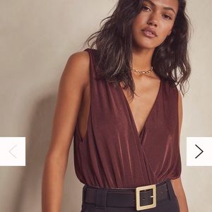 NWT Free People Night Owl Bodysuit Nutmeg